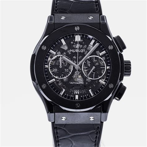 used hublot black magic|Hublot aerofusion black magic.